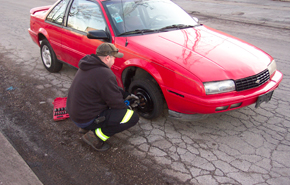 Emergency Roadside Assistance Tire Change